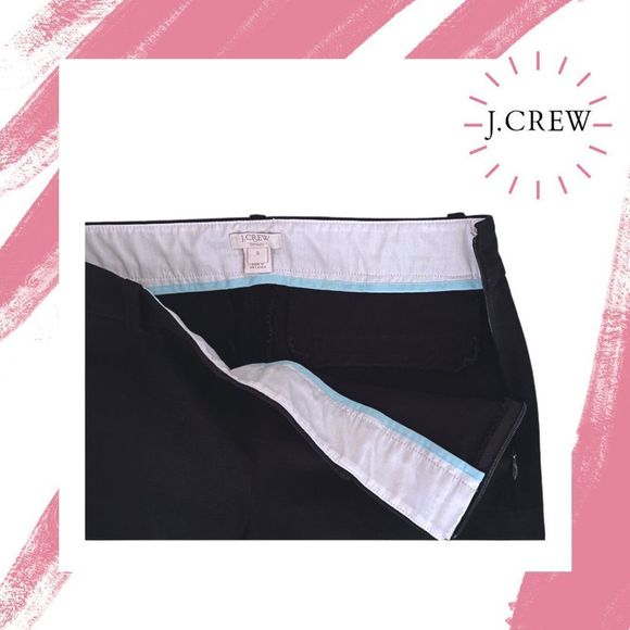 J.Crew Women's Sz. 0 Stretch City Fit Skinny Cropped Ankle Pants ~ Black ~ EUC - Picture 5 of 7